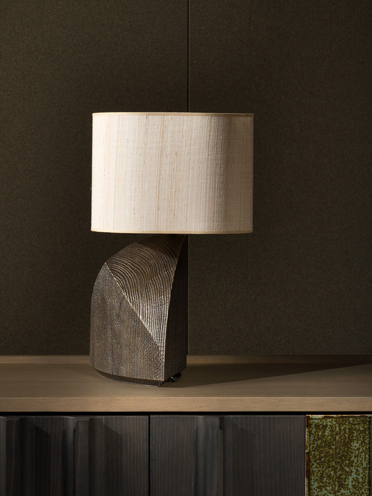 Japanese Wabi-Sabi Resin Table Lamp