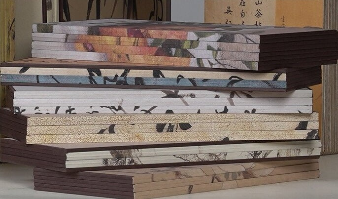Biombo plegable imperial japonés | Doble cara "Grullas auspiciosas y Loro de cinco colores" | Arte de escritorio y estantería de gran formato | Réplica de la obra maestra de la dinastía Song