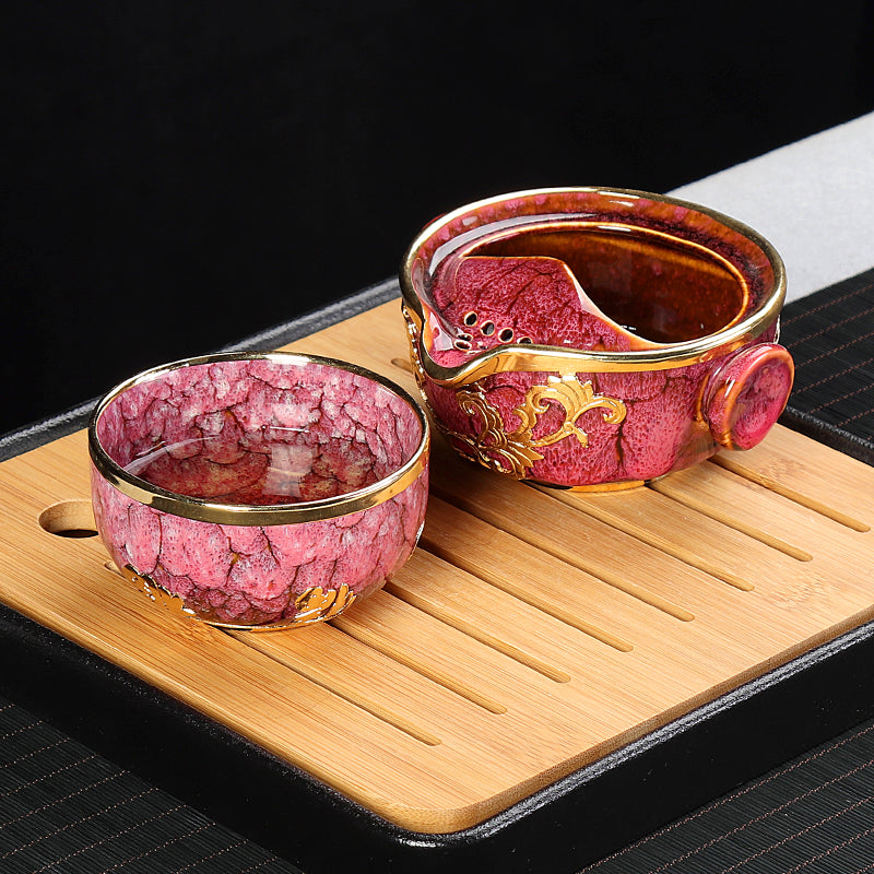 Japanese Style Porcelain Kung Fu Travel Tea Set