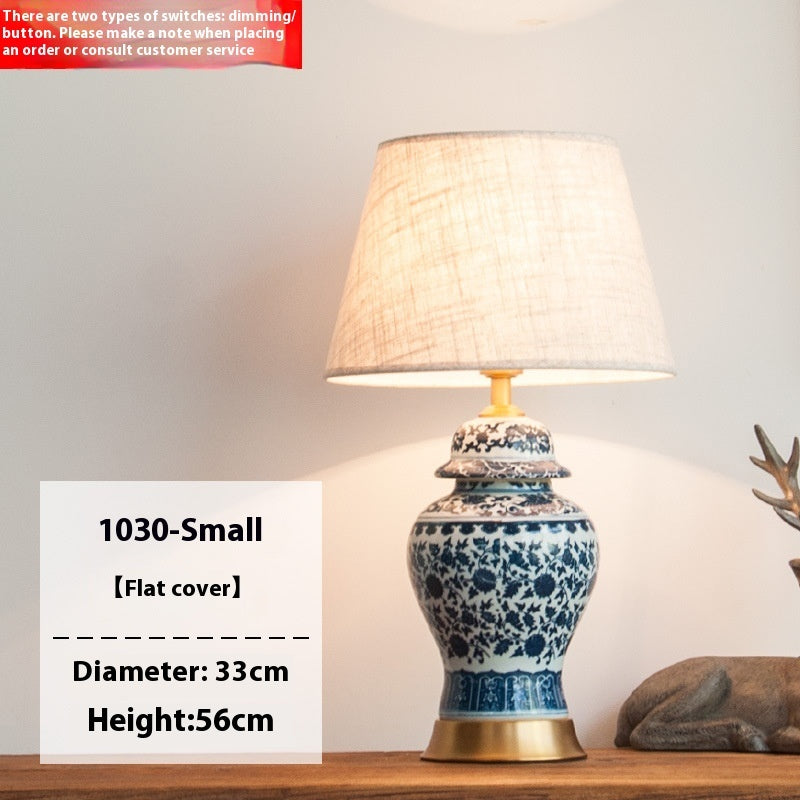 New Chinese Table Lamp Blue and White Porcelain