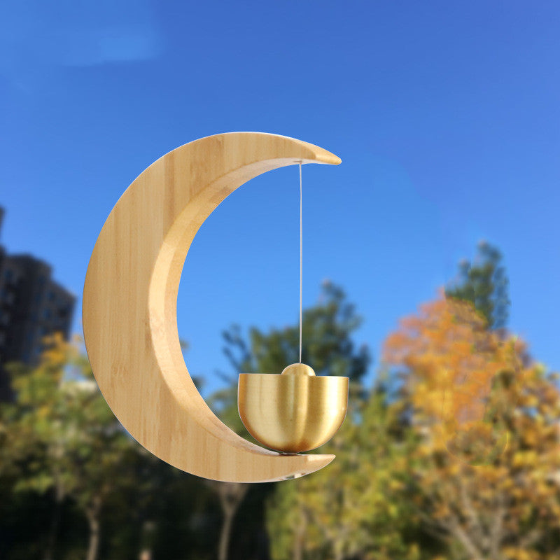 Japanese Suction Wind Chime Solid Wood and Reminder Bell