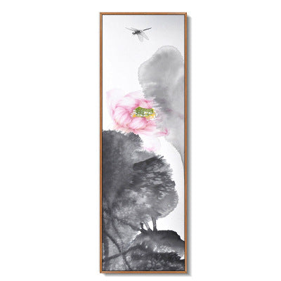 Lotus Ink Painting New Chinese Decorative Zen Mural