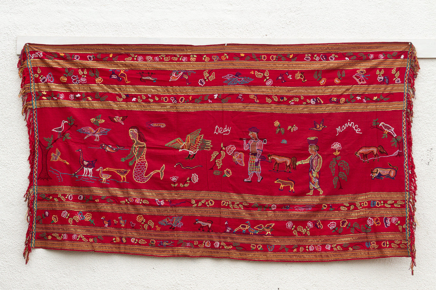 Antique Indonesian Narrative Story Cloth