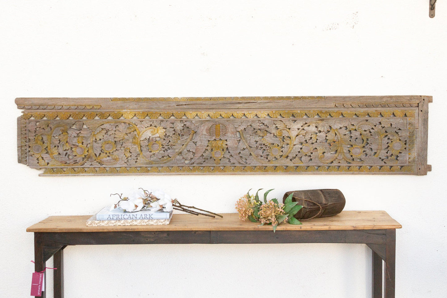 Eternal Bloom Gateway - Antique Architectural Panel
