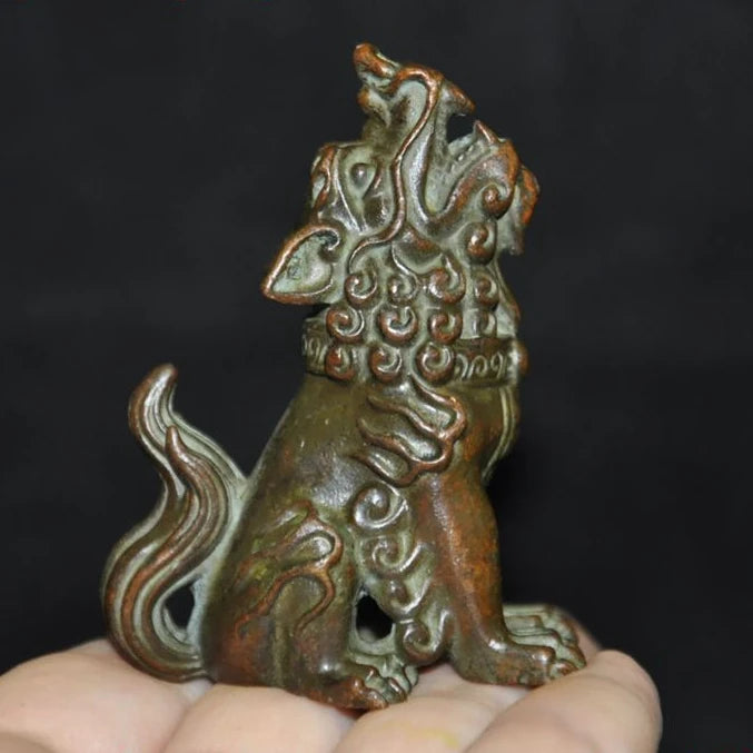 Chinese Bronze Pixiu Wealth Guardian Statue