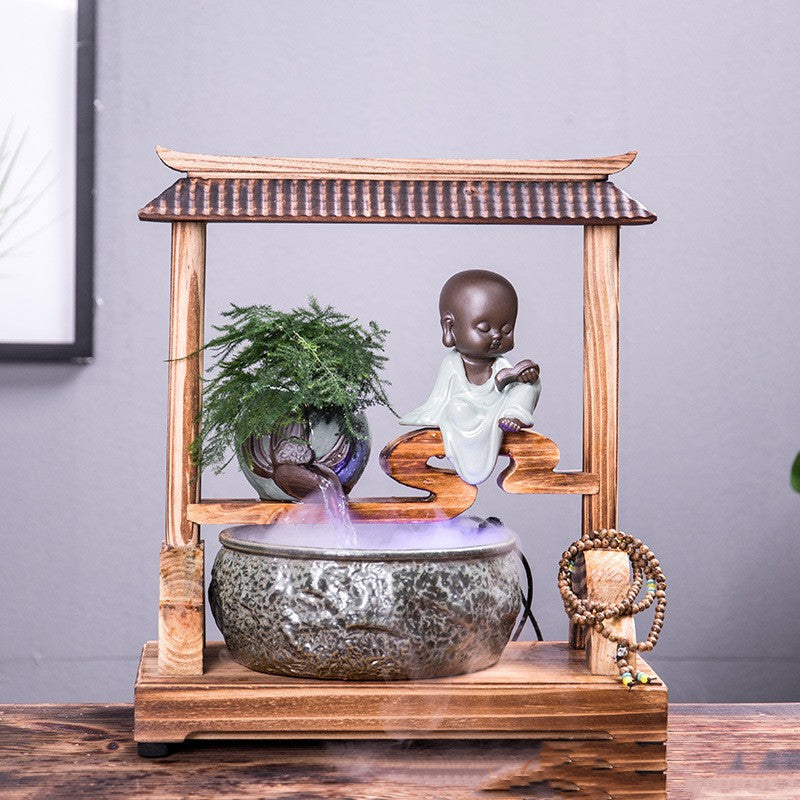 Chinese Zen Altar and Water Fountain