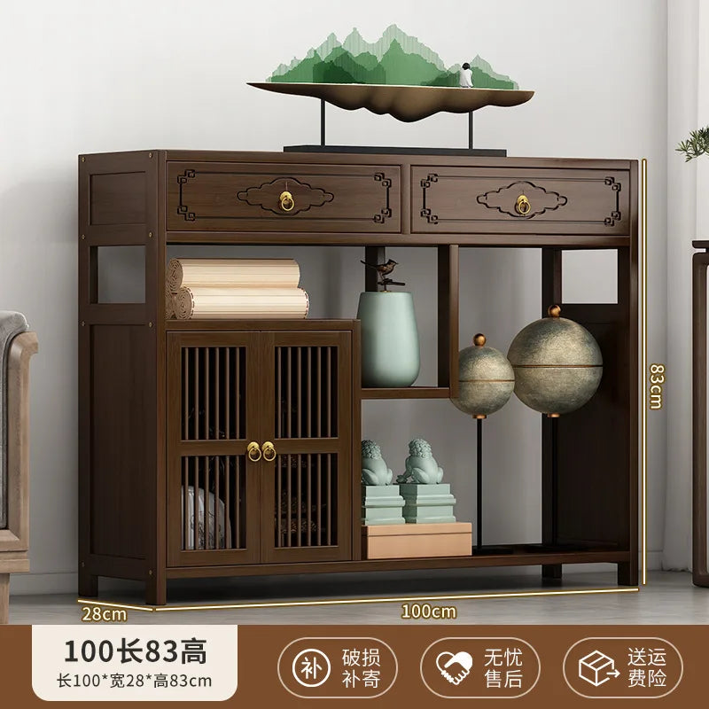 YFY New Chinese Bogu Rack Tea Room High-end Decoration Tea Display Cabinet Office Shelf Living Room Partition Ornament