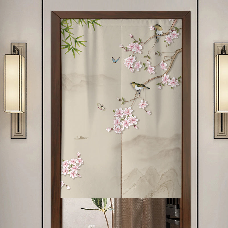 Chinese Cloth Door Screen