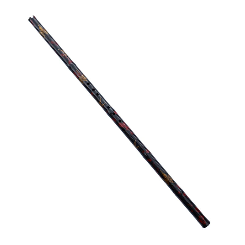 YPXD DongXiao Flöte Traditionelles Lackkunsthandwerk Handgefertigte vertikale Bambusflöte Tropfenbambus 8 Löcher Chinesisches Musikinstrument