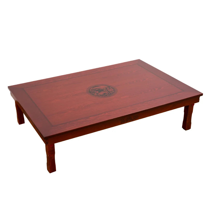 Korean Floor Table Folding Legs 120x80cm | Folding Dining Table | Asian Style Desk Ideal for Living Rooms, Dorms, and Multi-use