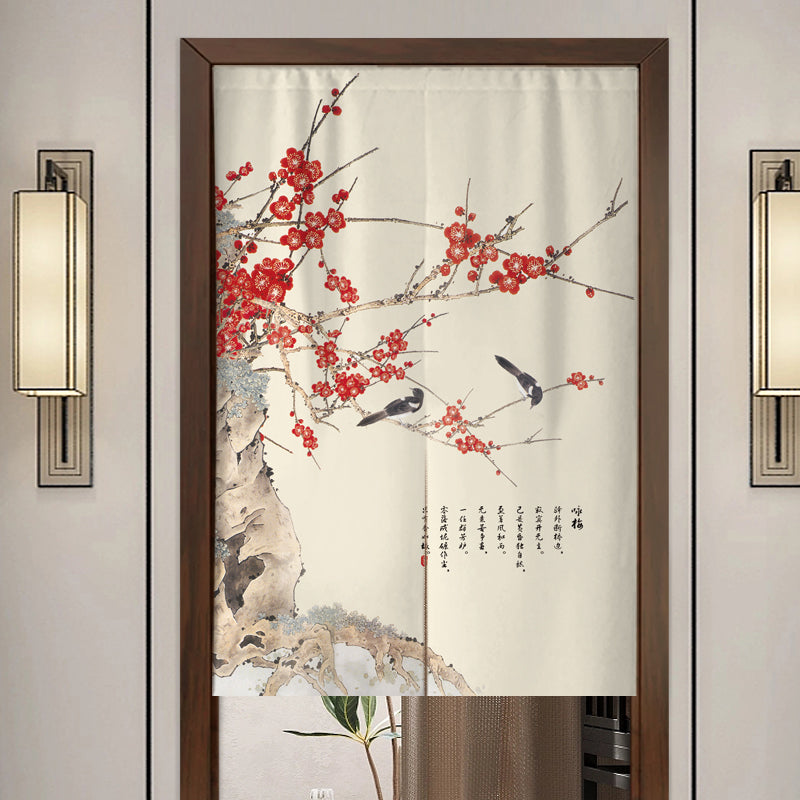 Chinese Cloth Door Screen