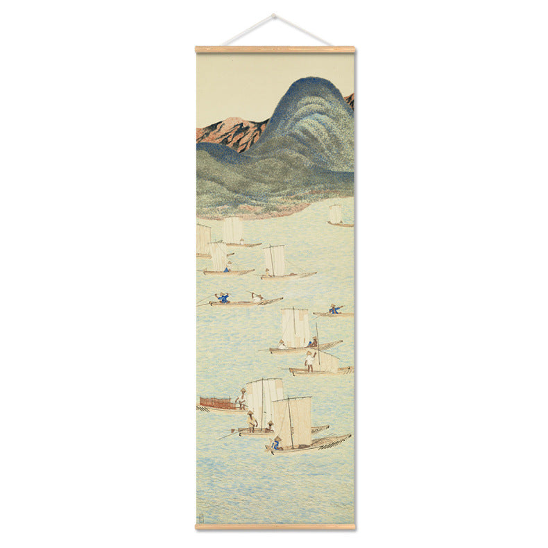 Scroll Paintings of Murals Often Hung In Japanese Food Shops