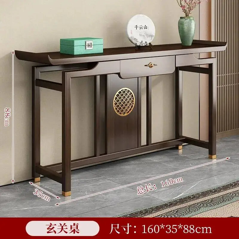 Rustic Chinese Console Table – Traditional Antique-Style Accent Table