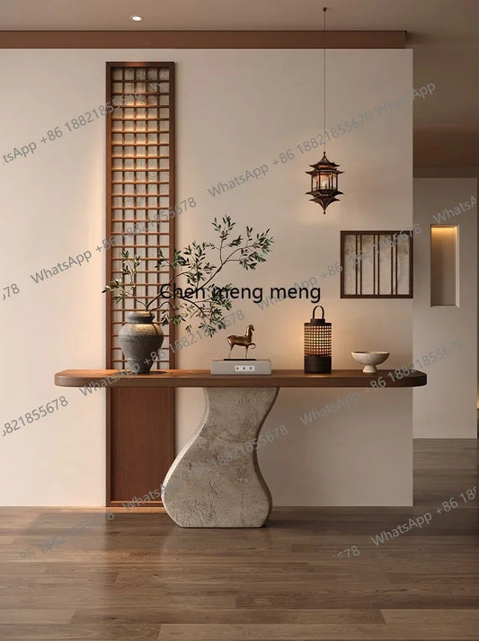 A17  Wabi Sabi Design Console Table Premium Trendy Modern Glamour Console Table For Hallway Porch Tisch Wohnzimer Möbel Furn