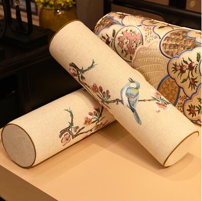 Chinese Sofa Pillow Tubular Beautiful Patterns