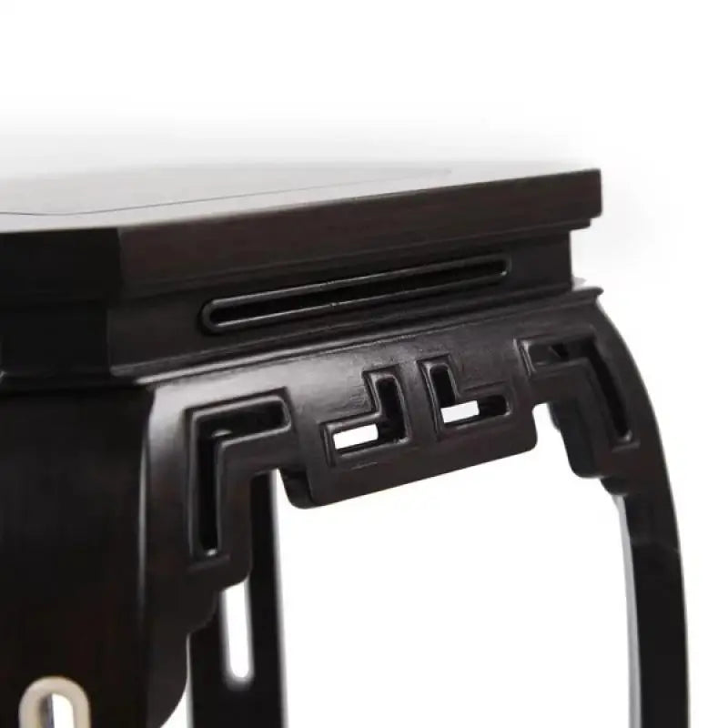 Black Sandalwood Square Carved Bonsai Base & Display Stand