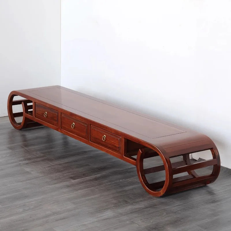 Chinese Vintage Tv Stand Mid Century Simple Classic Unique Tv Stand Rustic Premium Muebles De Salón Tv Unit Furniture