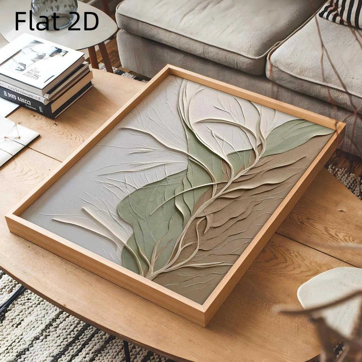 Japanese Sage Green Abstract Canvas Prints Poster Flat 2D Modern Botanical Wabi Sabi Zen Art Prints Wall Art Home Decor Poster