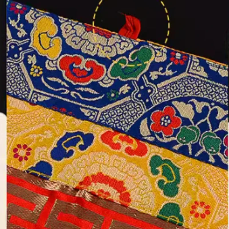 Handmade Embroidery Tablecloths Temples Buddhist Halls Homes Sacrificial Worshiping Buddha Decorative Tablecloths Door Curtain