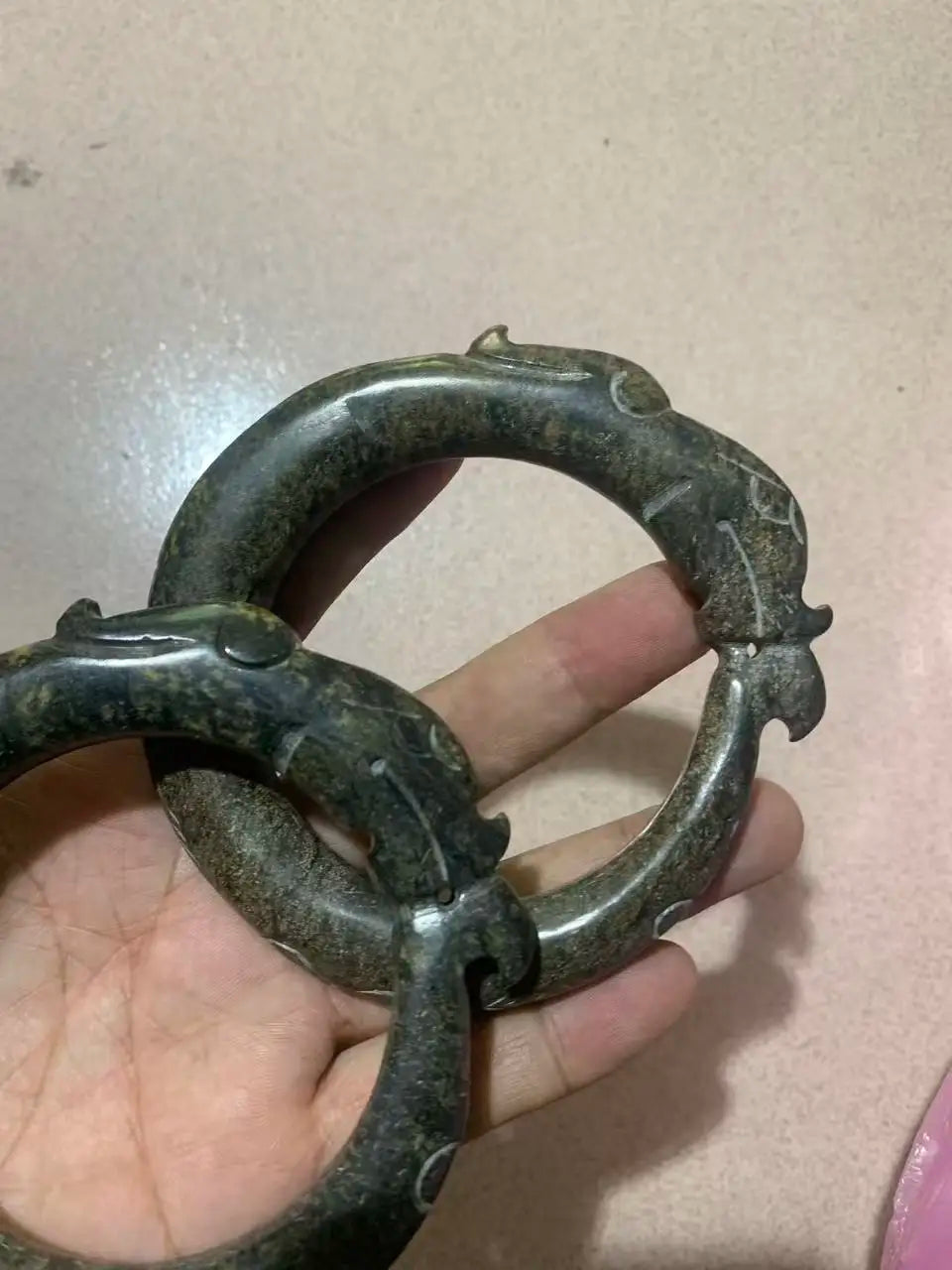 Rare Old HanDynasty HeTian Jade dragon statue,Jade ,hand carving crafts,best collection&adornment,free shipping