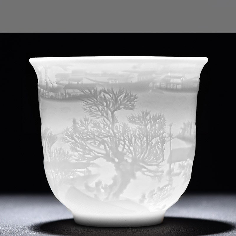 White Chinese Teacup