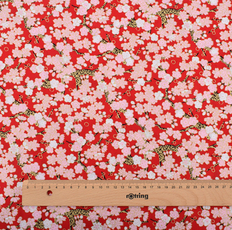 Japanese Style with Wind Stamping Handmade Fabric