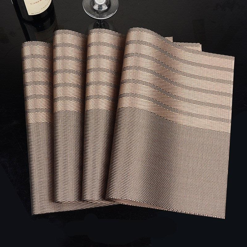 Modern Chinese Style Placemats with Insulation Pad Set of Four