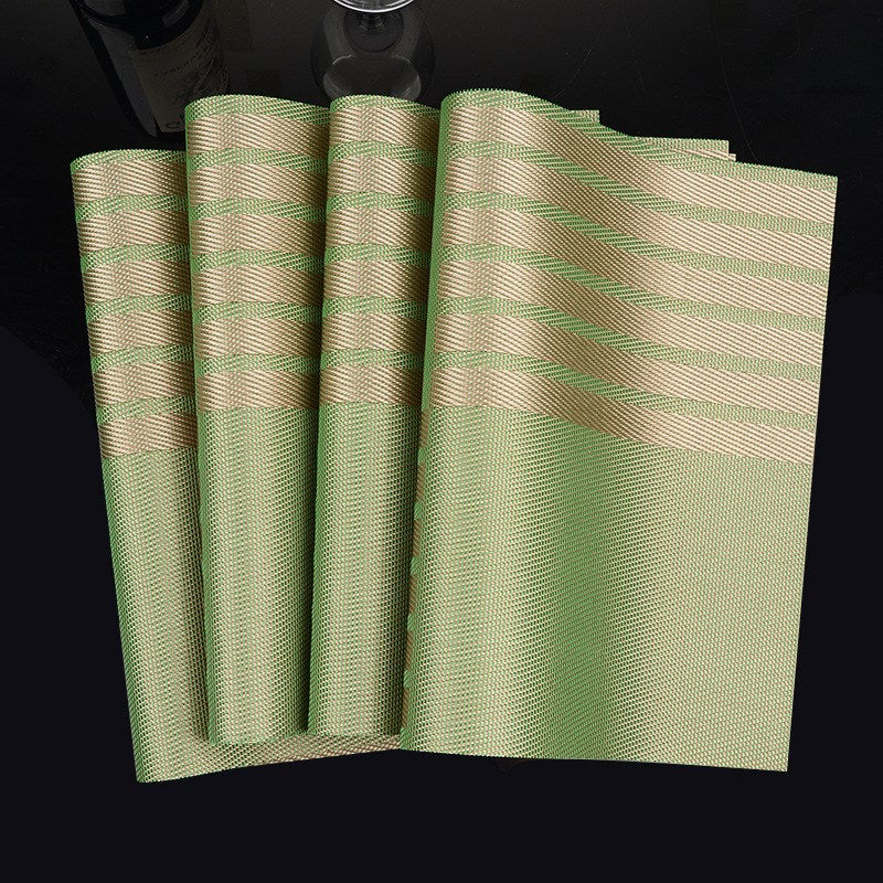 Modern Chinese Style Placemats with Insulation Pad Set of Four