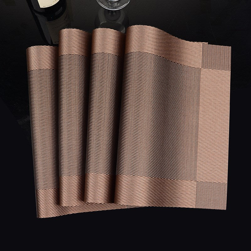 Modern Chinese Style Placemats with Insulation Pad Set of Four