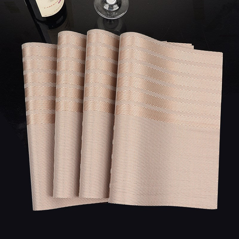 Modern Chinese Style Placemats with Insulation Pad Set of Four