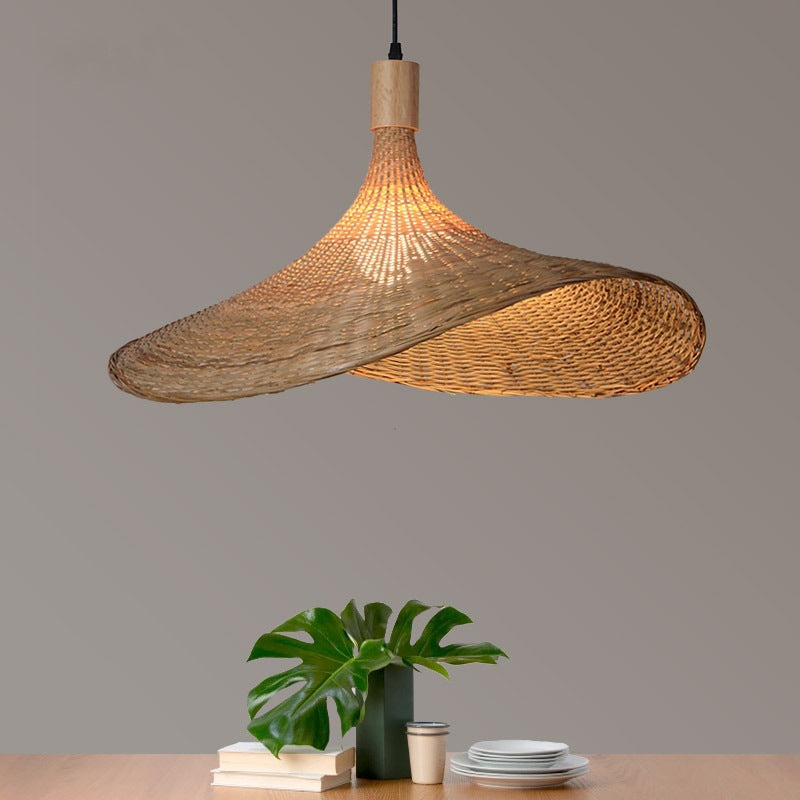 Bamboo Modern Japanese Chandelier Lamp