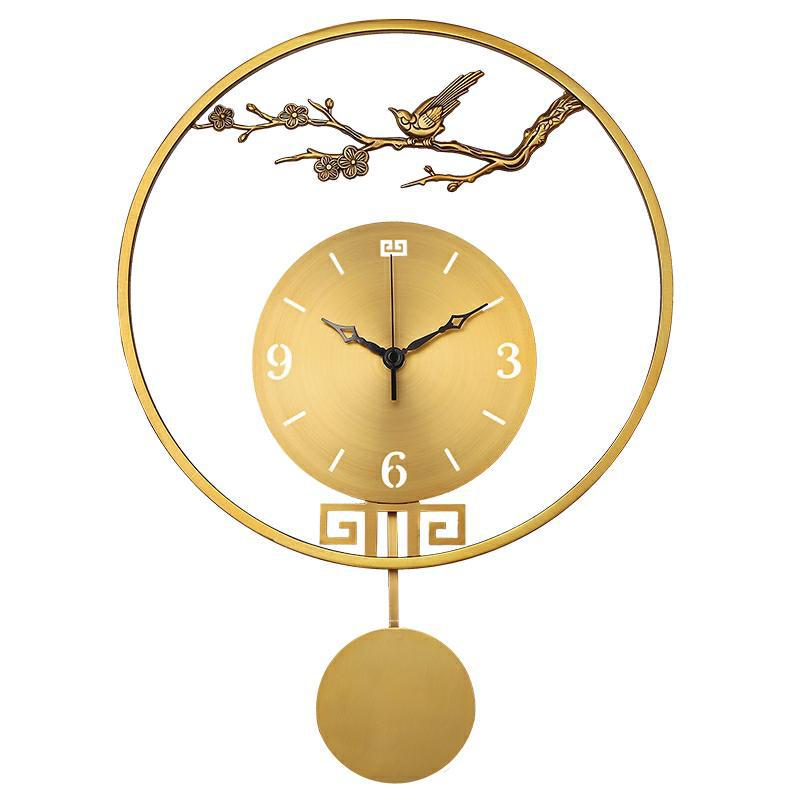 Chinese Large Decorative Wall Clock for Living Area