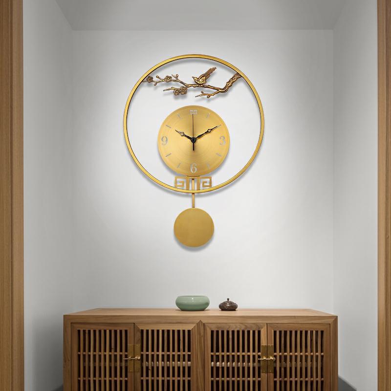 Chinese Large Decorative Wall Clock for Living Area