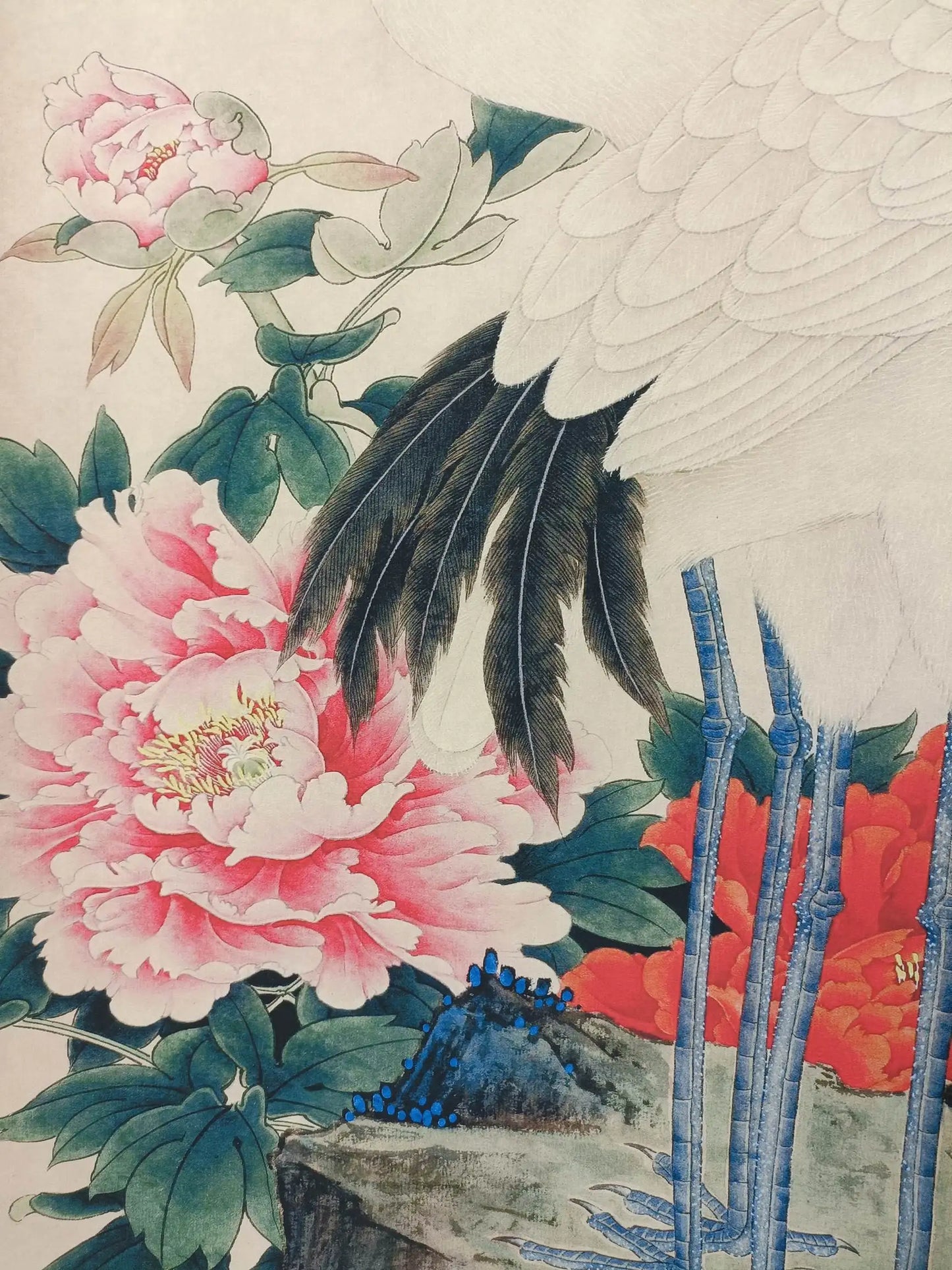 "Congratulations" Three-Foot Vertical Mural Painting – After Qi Baishi (173 × 70 cm)
