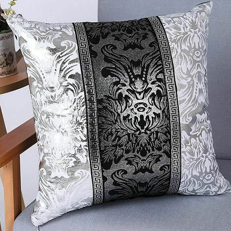 Black and White Blue and White Porcelain Stitching Pillowcase