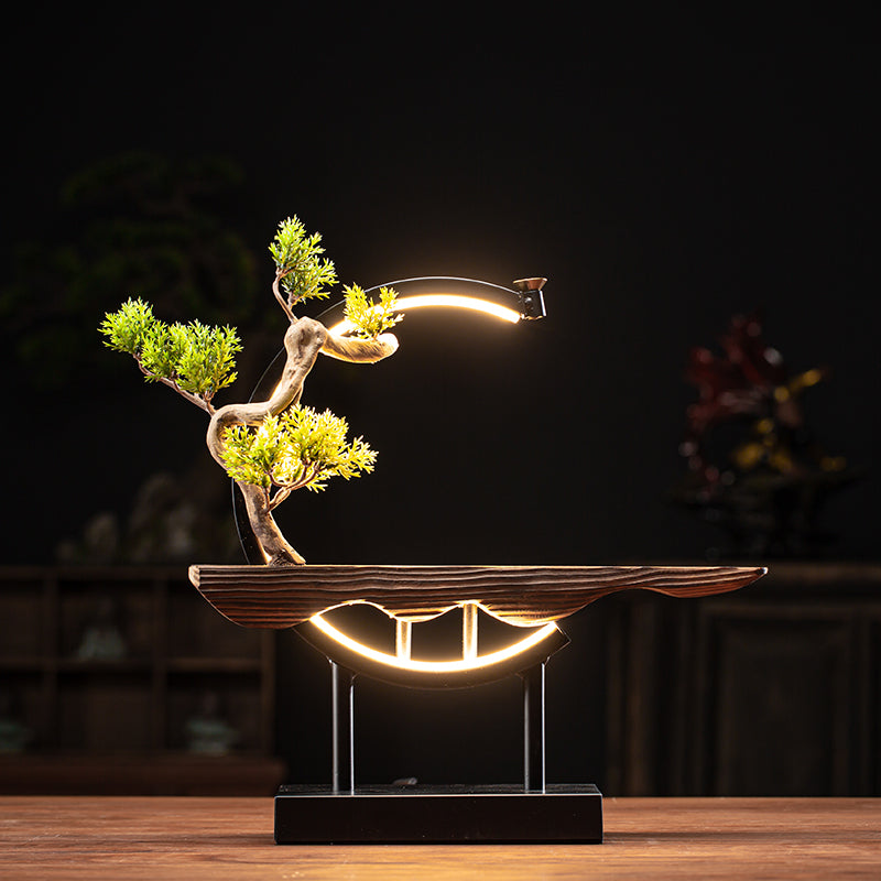 Chinese Style Lit Altar and Incense Burner