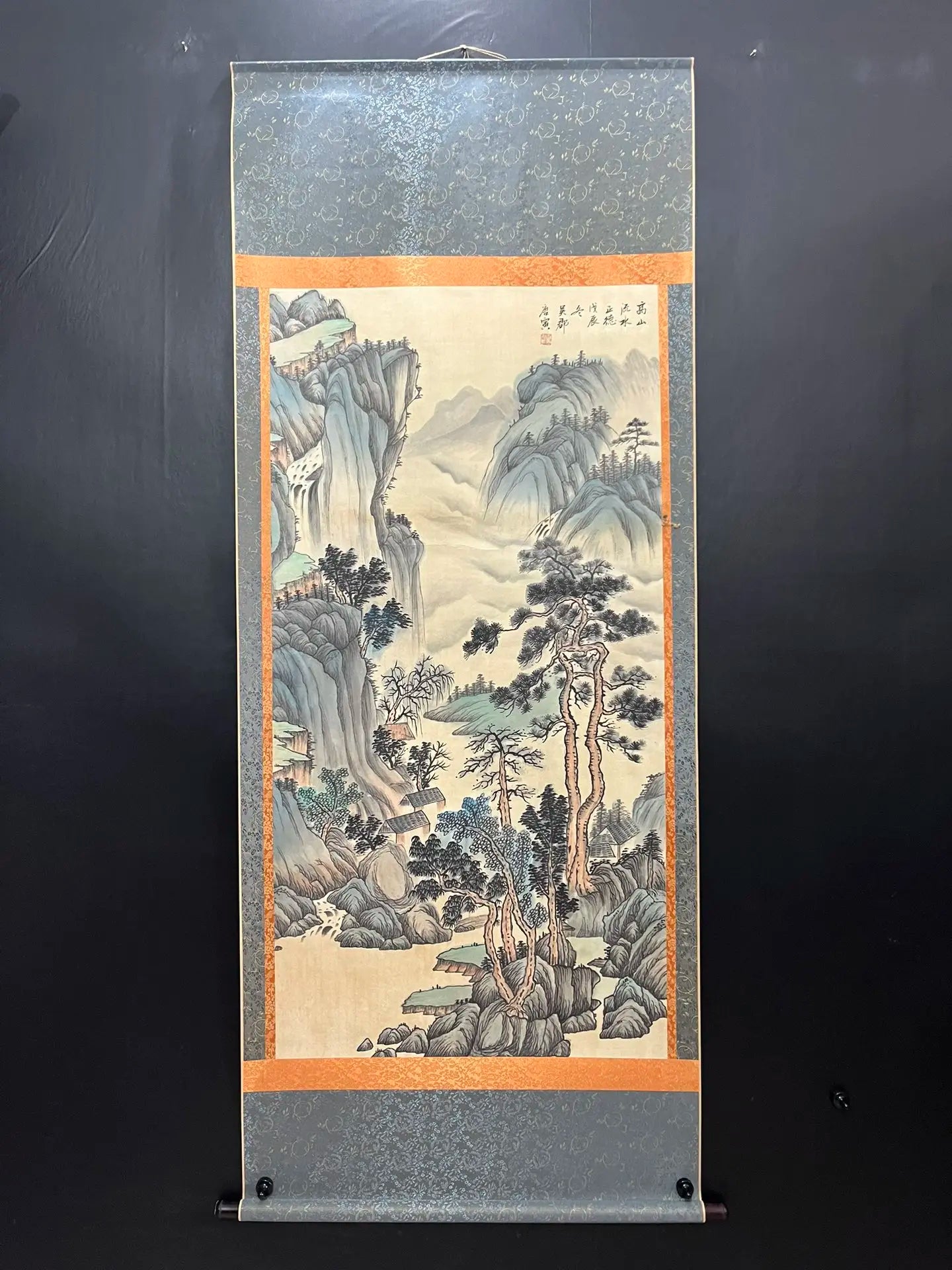 Classical Landscape Hanging Scroll Painting – After Tang Yin (200 × 80 cm)
