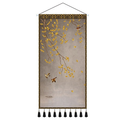 Chinese Style Water Shengcai Large Tapestry