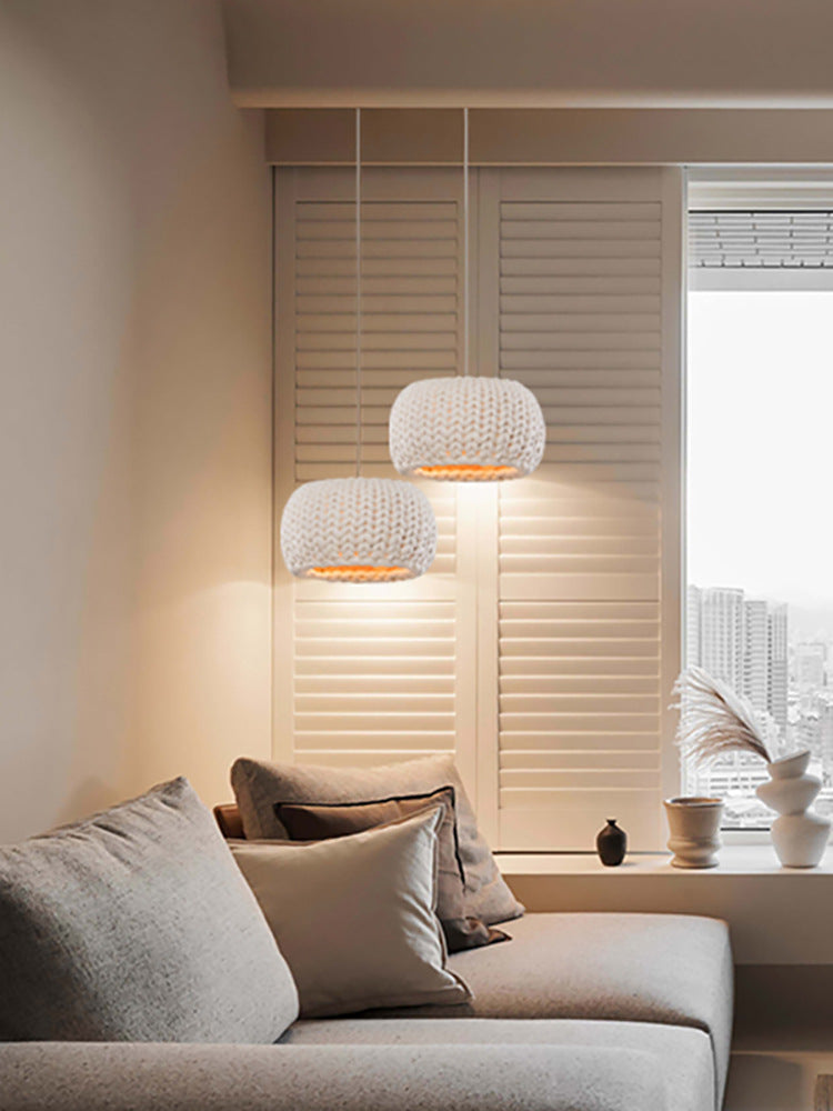 Japanese-style Ceiling Rope Art Chandelier