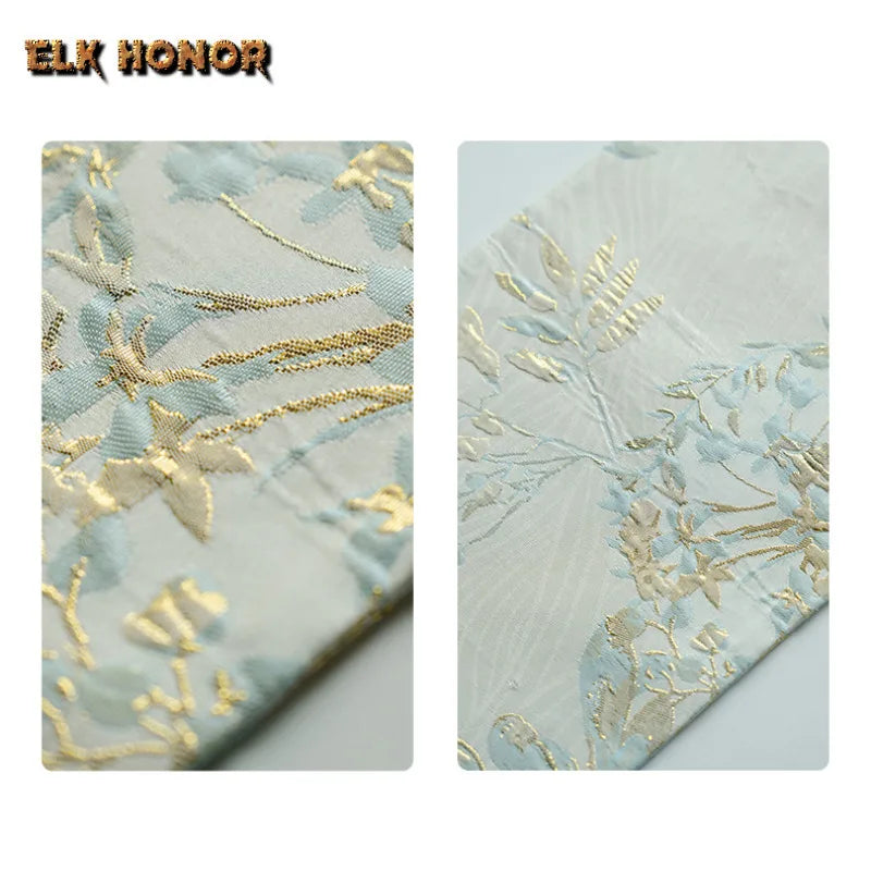 Golden Silk Pear Flower Tea Mat Double-sided Zen Tea Flag Tea Table Mats Creative Drink Coaster Dinner Table Cloth Mat Teaware