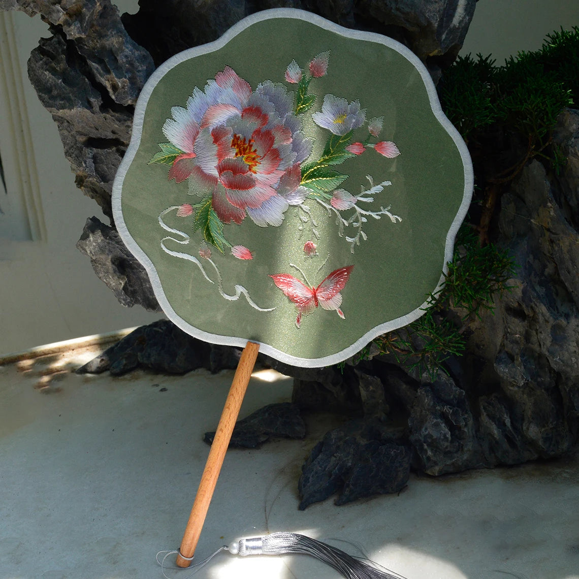 New Chinese Style Dance Fan Suzhou Embroidery Round Fan Traditional Hanfu  Dance Classic Fan 2025 New Model