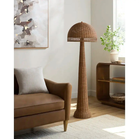 Japanese Floor Lamp Chinese Antique Style French Vintage American Living Room Bedroom Study Rattan Ambient Corner Light