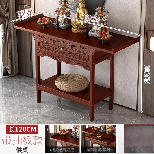 Standing Cabinet Altar – Buddha Table & Home Incense Offering Stand