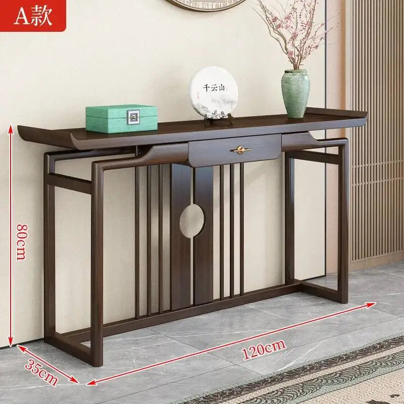 Rustic Chinese Console Table – Traditional Antique-Style Accent Table