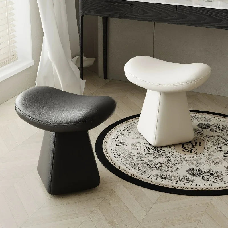 Light Luxury Upholstered Vanity Stool – Elegant Makeup Chair & Piano Bench