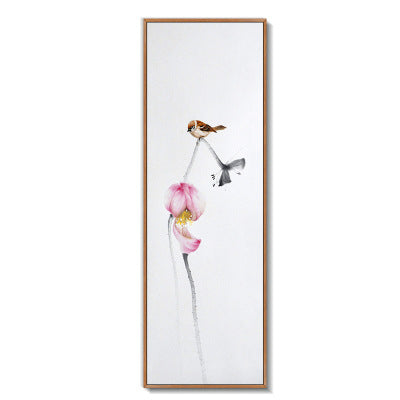 Lotus Ink Painting New Chinese Decorative Zen Mural