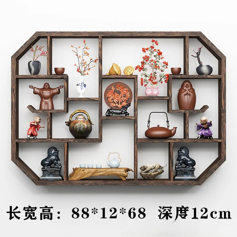Solid Wood Duobao Bogu Display Shelf | Modern Chinese Curio Etagere