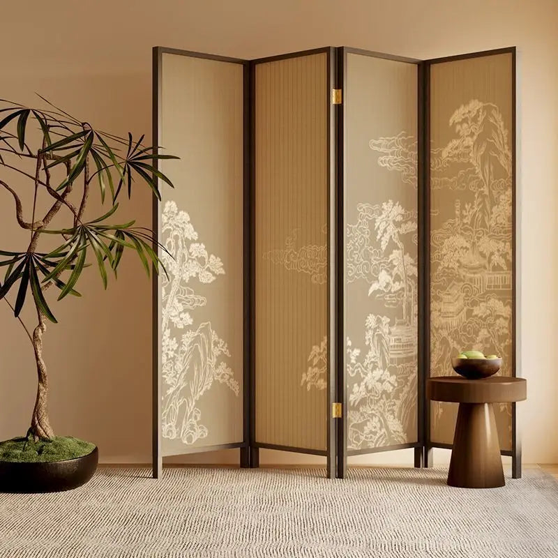 Zen Roon Dividers Chinese Zen Room Divider Screen – Wabi‑Sabi Song‑Style Partition – Far ...