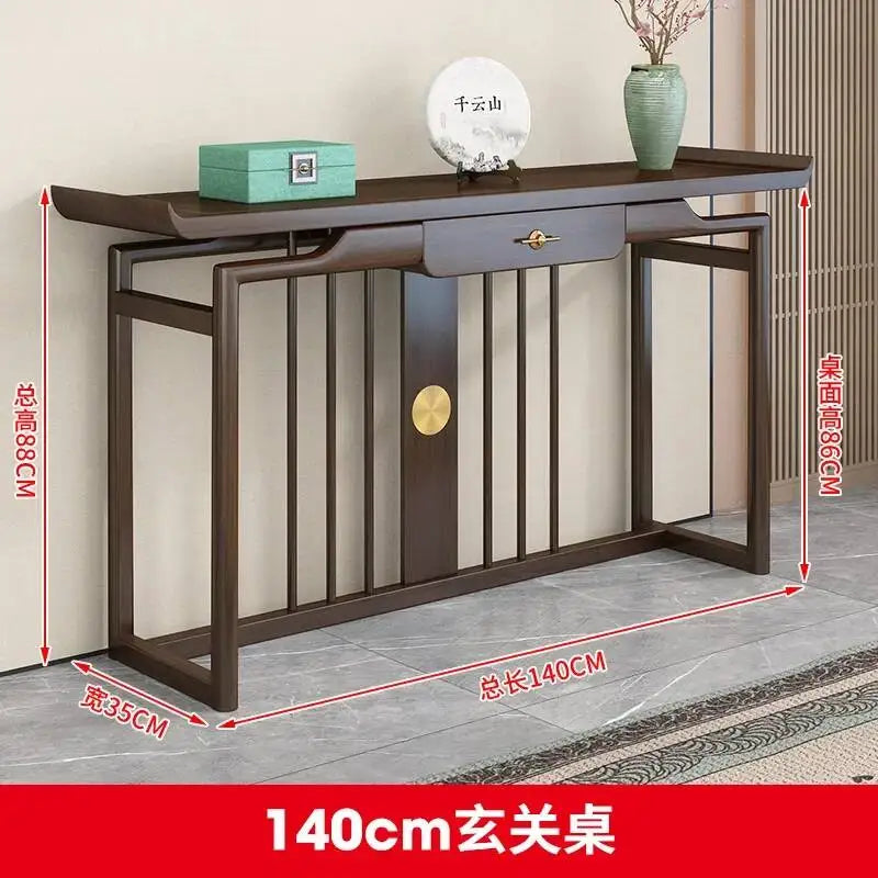 Rustic Chinese Console Table – Traditional Antique-Style Accent Table