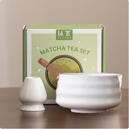 Ceramic Matcha Bowl Set – Two-Piece Stoneware